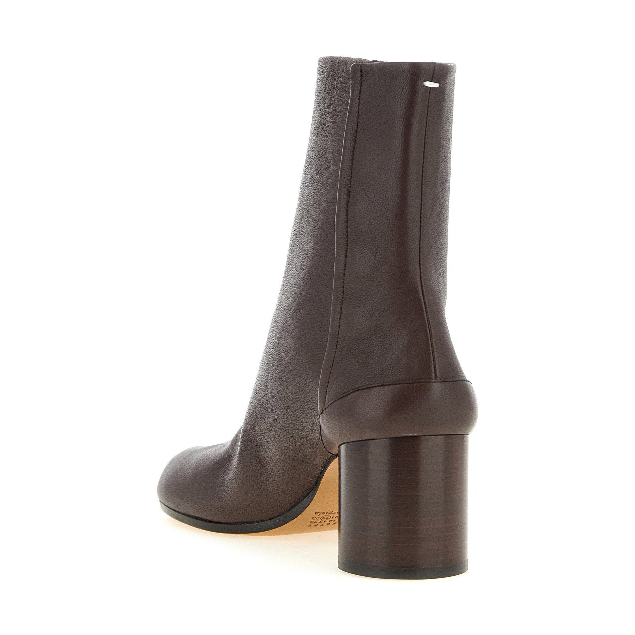 Maison Margiela Brown Lamb Leather Ankle Boots