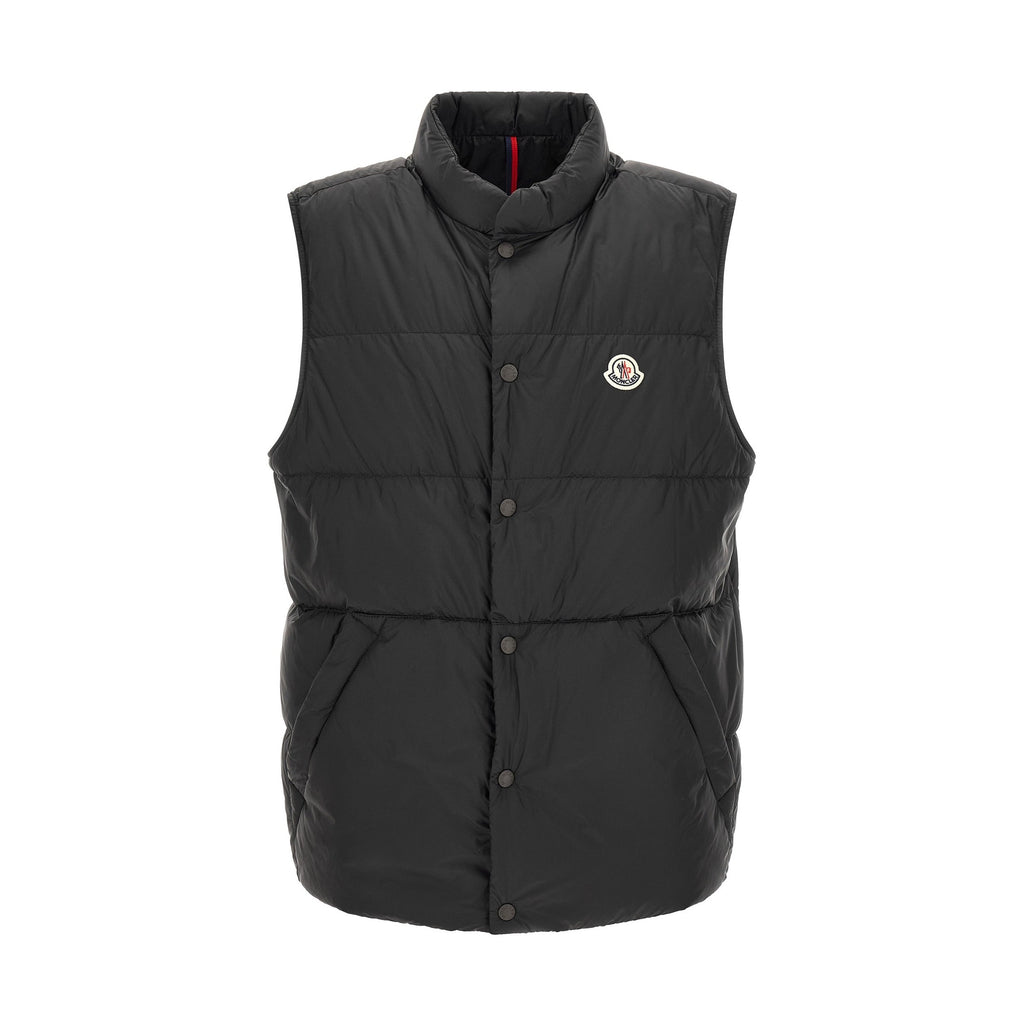 Moncler Black Polyamide Sleeveless Jacket