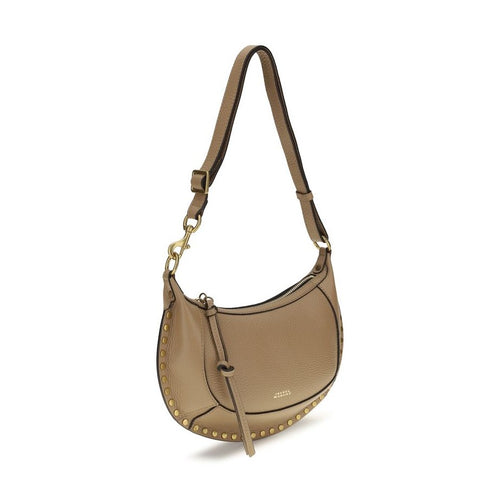 Beige Calf Leather Bos Taurus Shoulder Bag