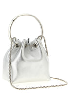 Jimmy Choo Silver Lamb Leather Handbag