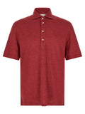 Brunello Cucinelli Multicolor Linen Polo Shirt