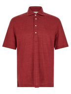 Brunello Cucinelli Multicolor Linen Polo Shirt