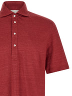 Brunello Cucinelli Multicolor Linen Polo Shirt