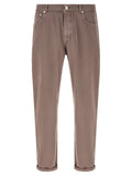 Brunello Cucinelli Brown Cotton Casual Pants