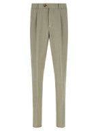 Brunello Cucinelli Bicolor Linen Casual Pants
