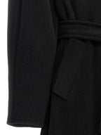 Max Mara Black Virgin Wool Coat