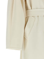 Max Mara White Virgin Wool Coat