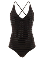 Brunello Cucinelli Brown Polyamide One-Piece Swimsuit