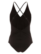 Brunello Cucinelli Brown Polyamide One-Piece Swimsuit