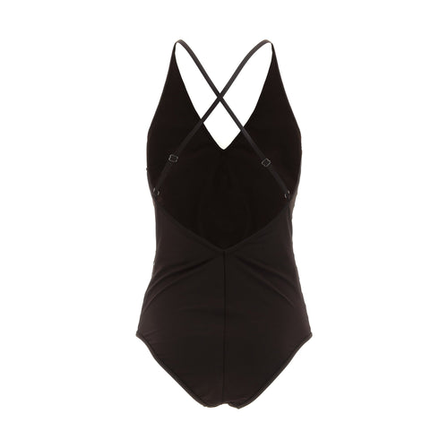 Brunello Cucinelli Brown Polyamide One-Piece Swimsuit