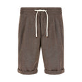 Brunello Cucinelli Brown Linen Bermuda Shorts