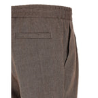 Brunello Cucinelli Brown Linen Bermuda Shorts