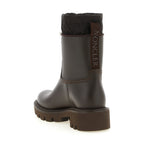 Moncler Brown Pvc Ankle Boots
