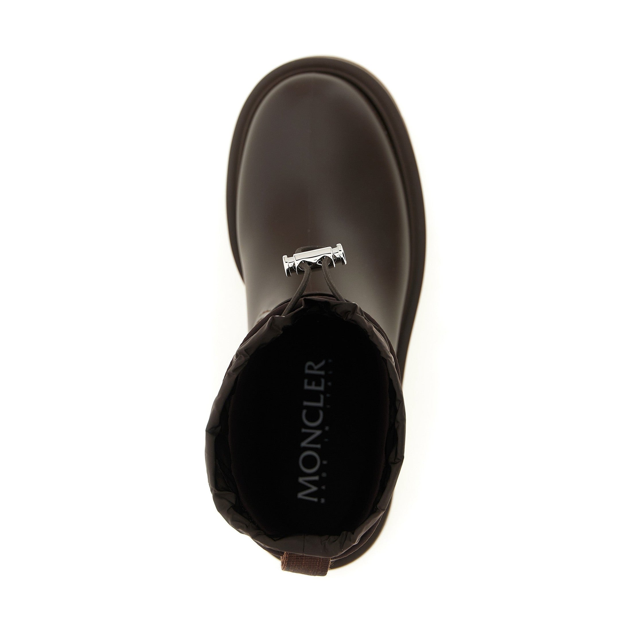 Moncler Brown Pvc Ankle Boots