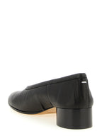 Maison Margiela Black Lamb Leather Mid Heel Pumps