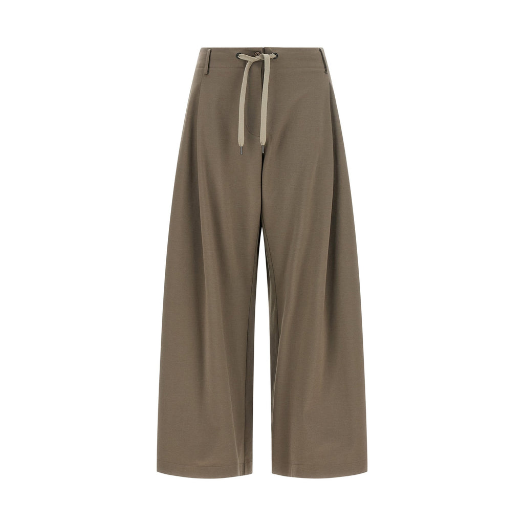 Brunello Cucinelli Gray Cotton Athletic Pants