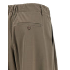 Brunello Cucinelli Gray Cotton Athletic Pants