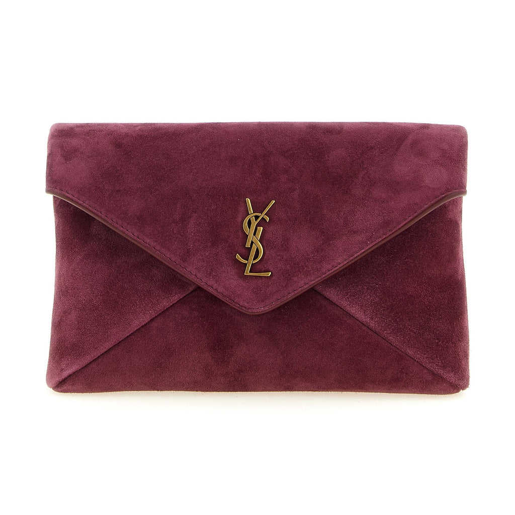 Saint Laurent Bordeaux Calfskin Crossbody Bag