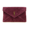Saint Laurent Bordeaux Calfskin Crossbody Bag