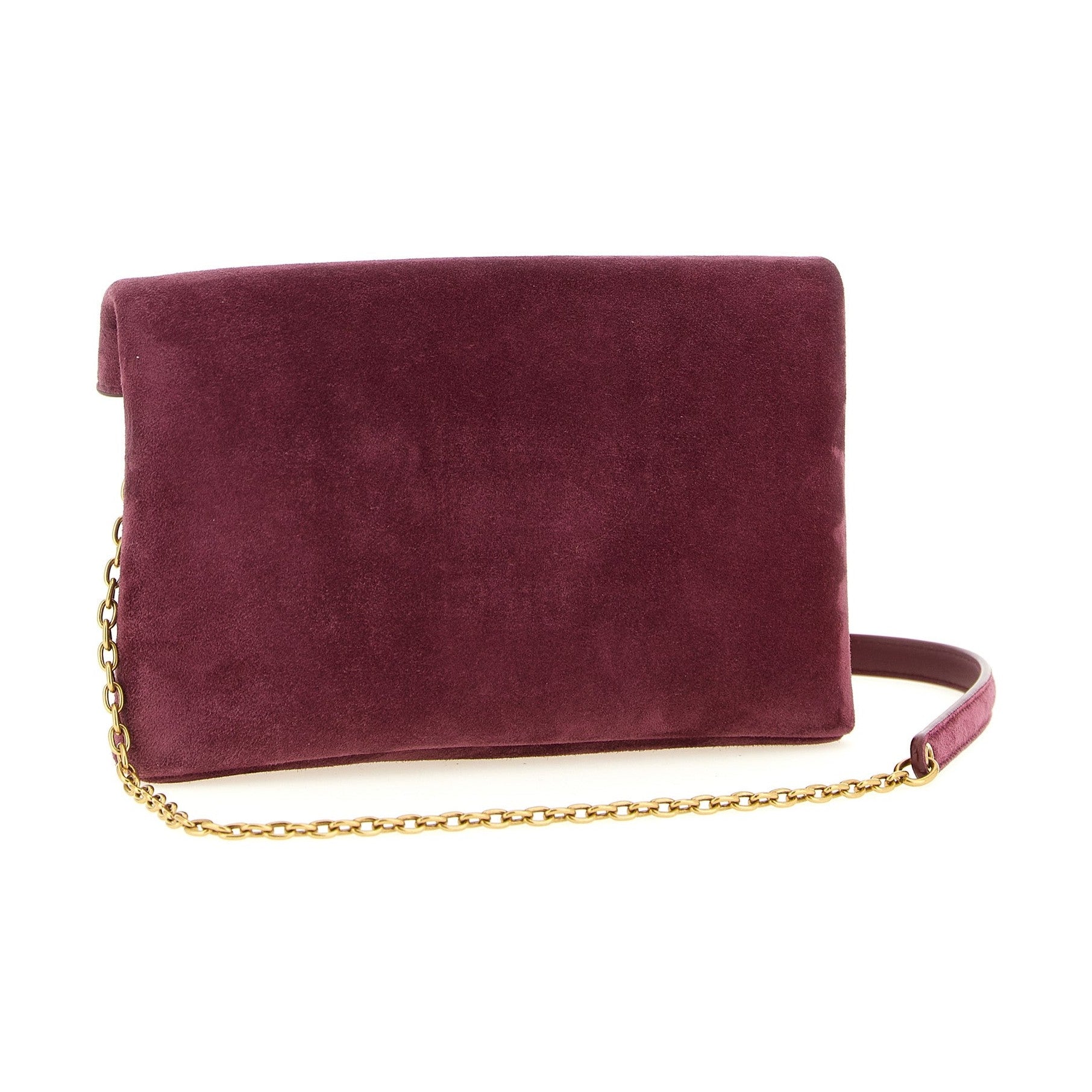 Saint Laurent Bordeaux Calfskin Crossbody Bag