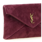 Saint Laurent Bordeaux Calfskin Crossbody Bag