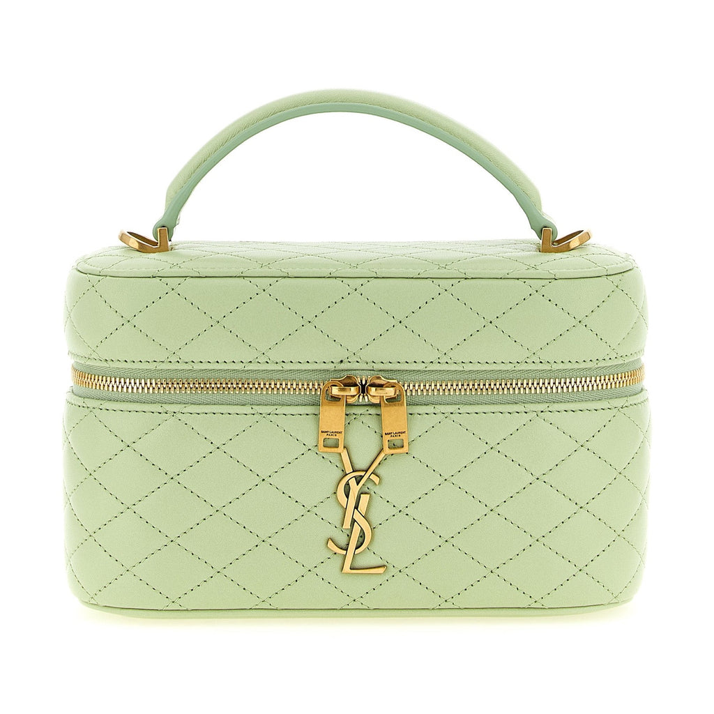 Saint Laurent Bicolor Lamb Leather Handbag