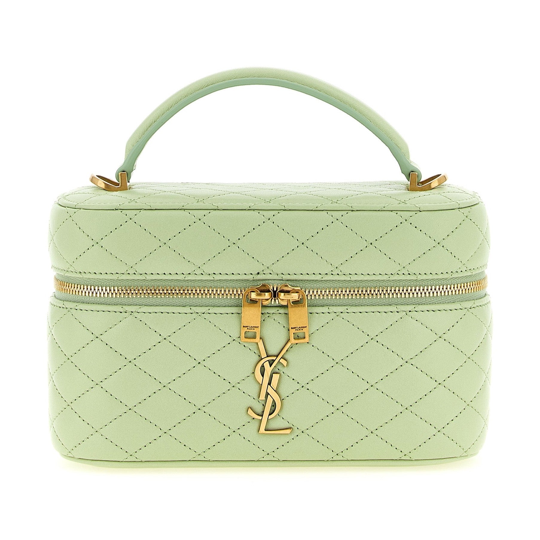 Saint Laurent Bicolor Lamb Leather Handbag
