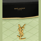 Saint Laurent Bicolor Lamb Leather Handbag
