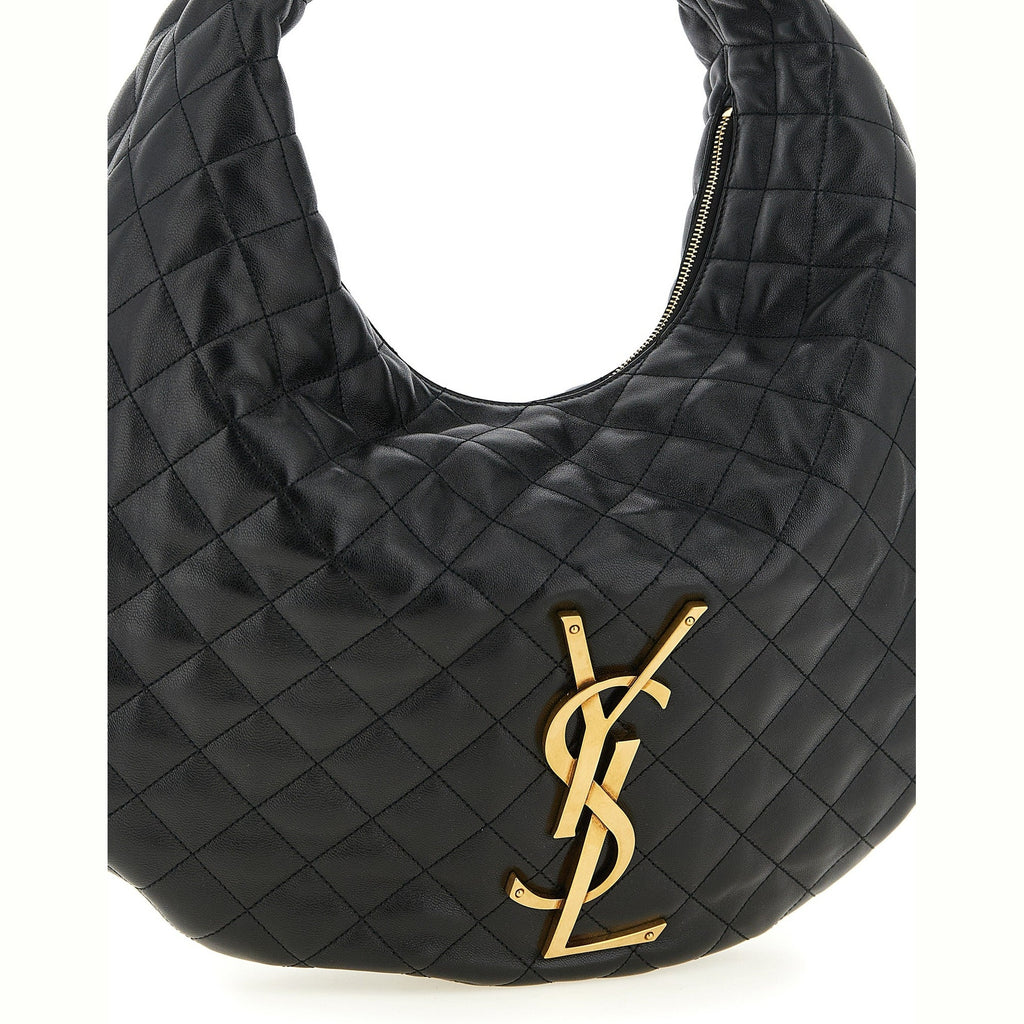 Saint Laurent Black Lamb Leather Shoulder Bag