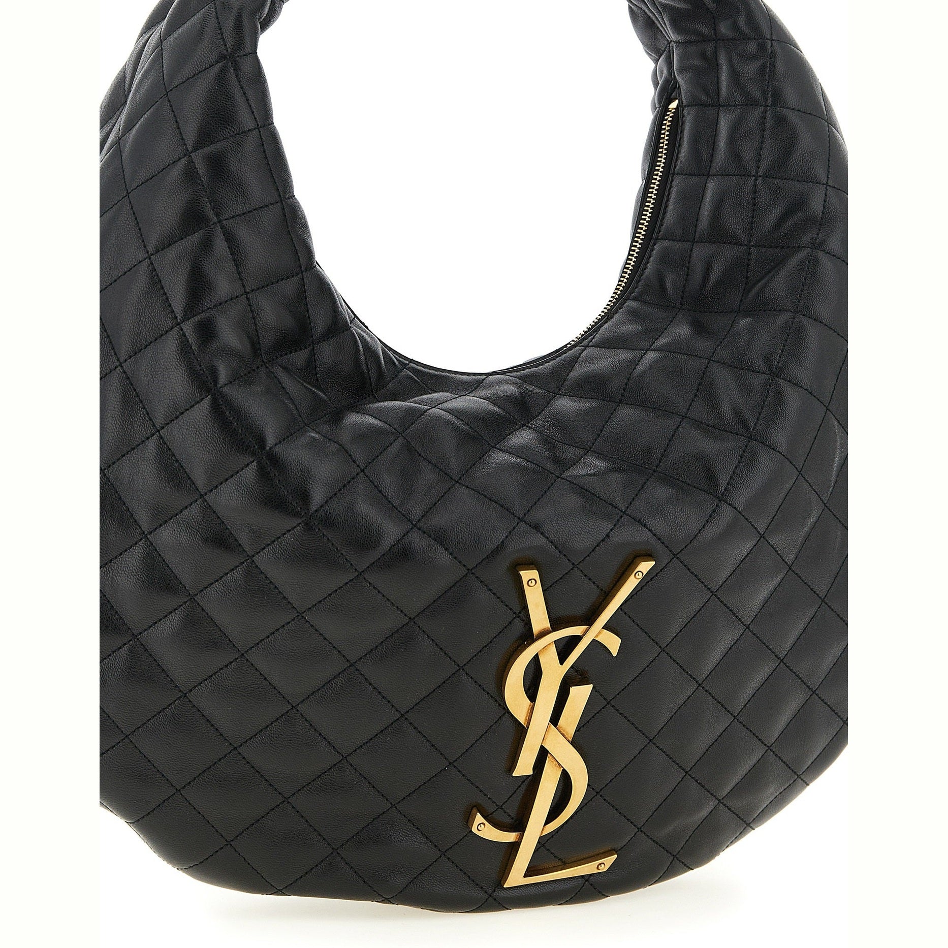 Saint Laurent Black Lamb Leather Shoulder Bag