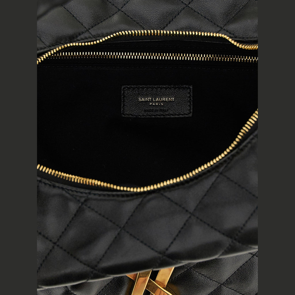 Saint Laurent Black Lamb Leather Shoulder Bag