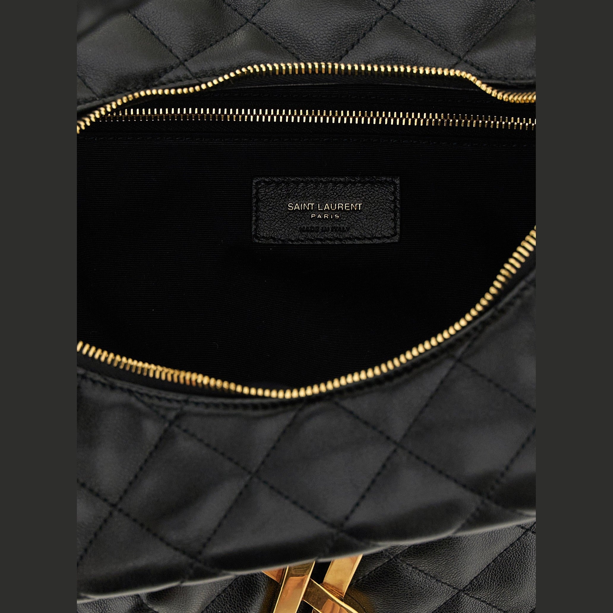 Saint Laurent Black Lamb Leather Shoulder Bag