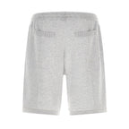 Brunello Cucinelli Gray Silk Bermuda Shorts