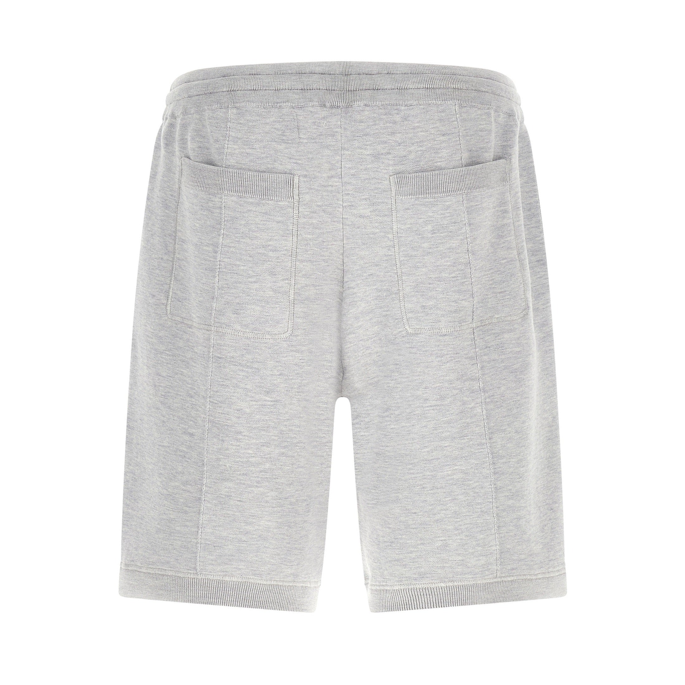 Brunello Cucinelli Gray Silk Bermuda Shorts
