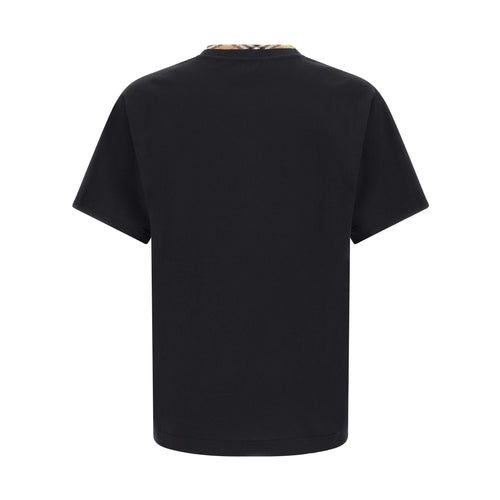 Burberry Black Cotton T-Shirt