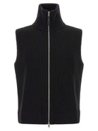 Maison Margiela Black Wool Sleeveles Sweater