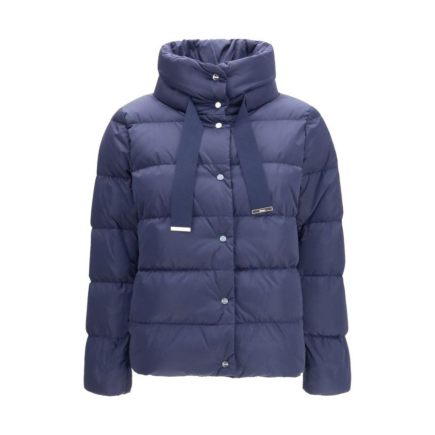 Herno Blue Polyester Full-Length Jacket