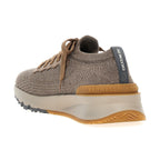 Brunello Cucinelli Gray Wool Low Top Sneakers