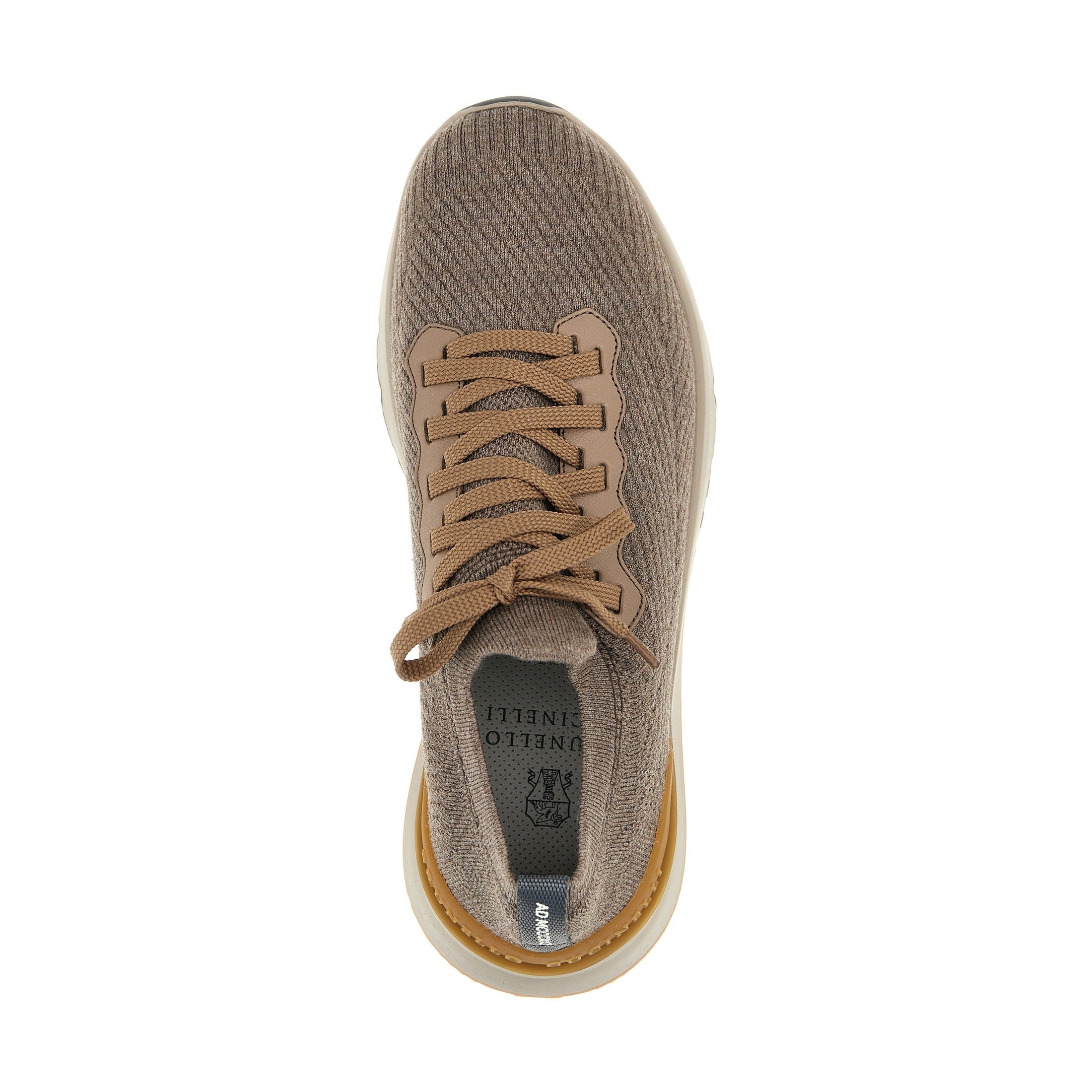 Brunello Cucinelli Gray Wool Low Top Sneakers