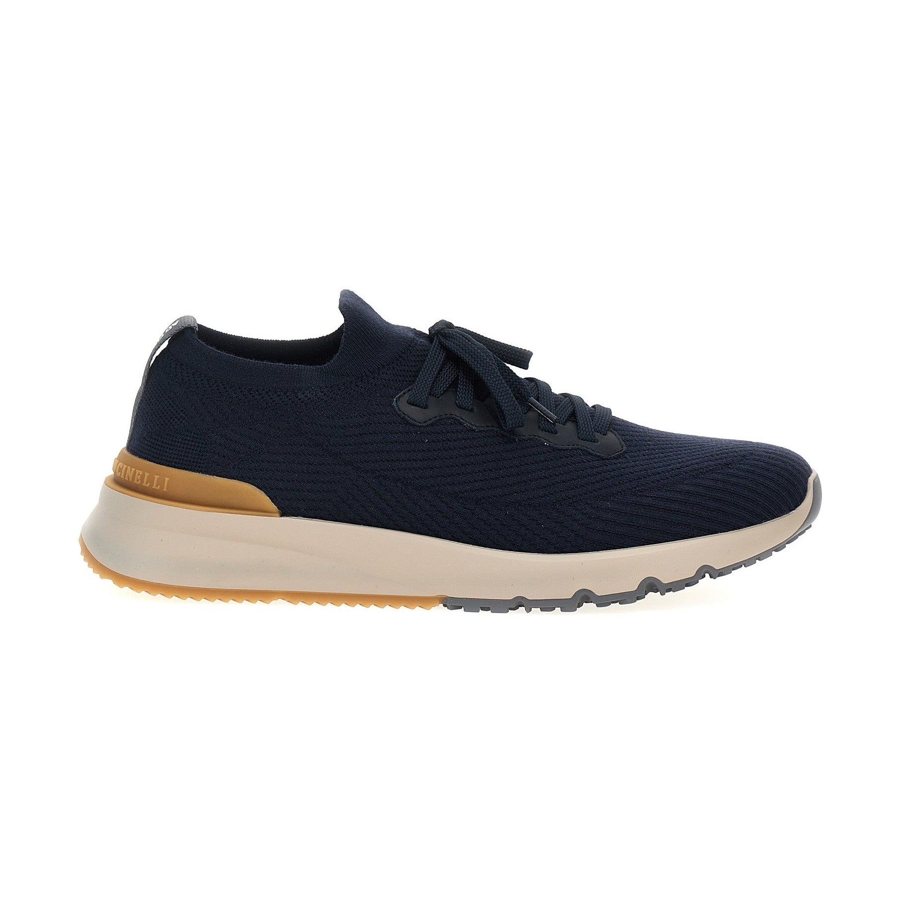 Brunello Cucinelli Blue Wool Athletic Sneakers