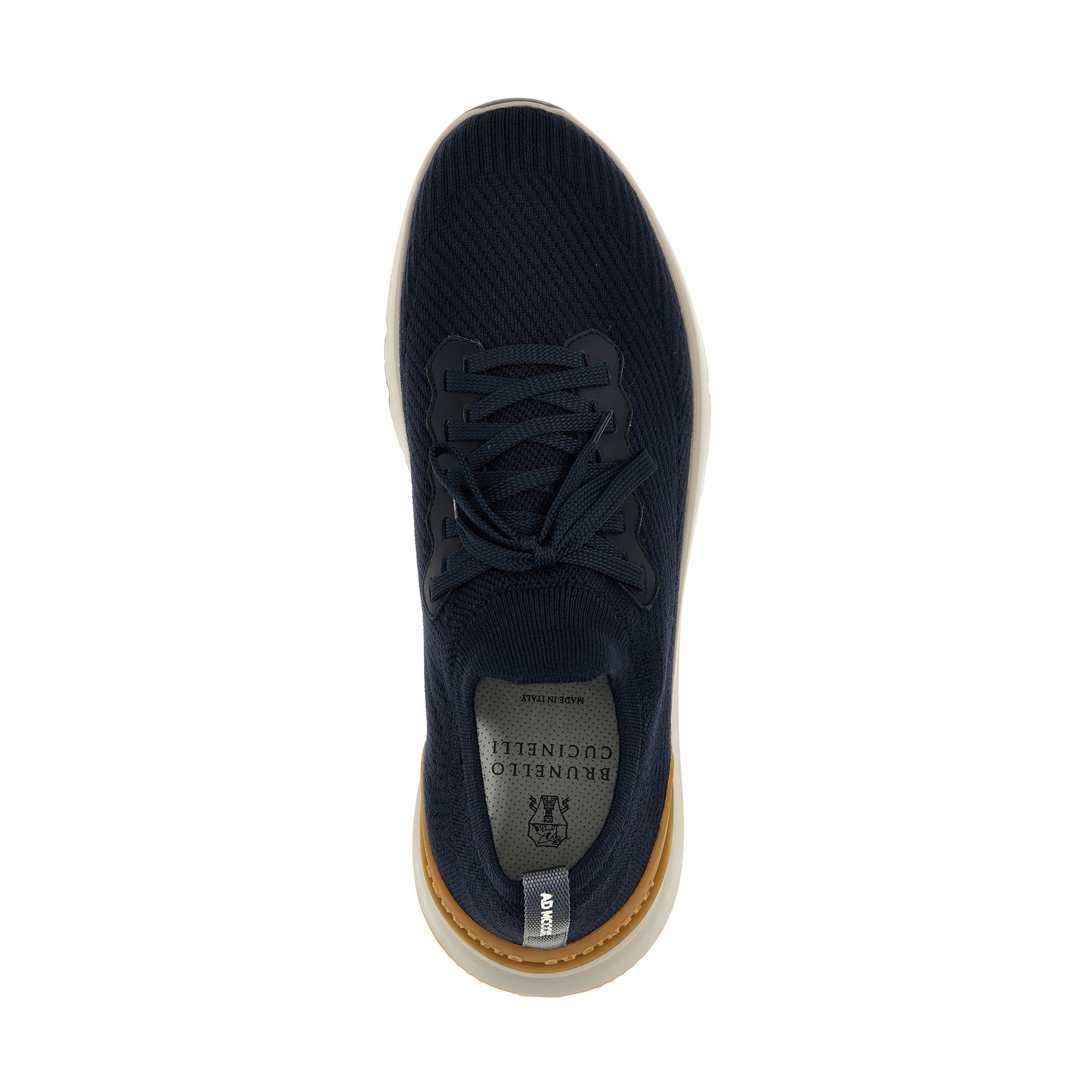 Brunello Cucinelli Blue Wool Athletic Sneakers