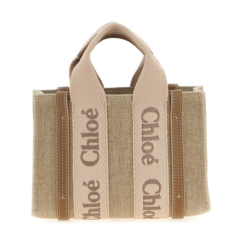 Chloé Multicolor Linen Handbag
