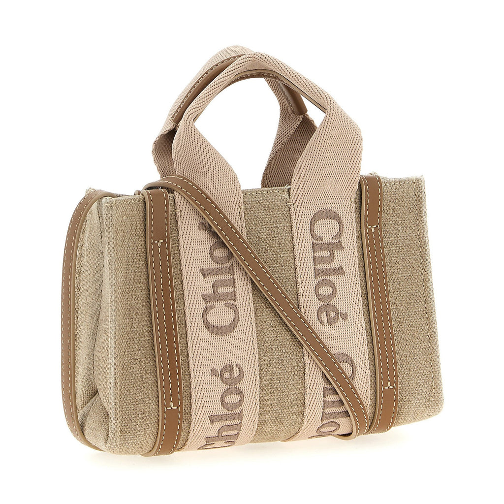 Chloé Multicolor Linen Handbag