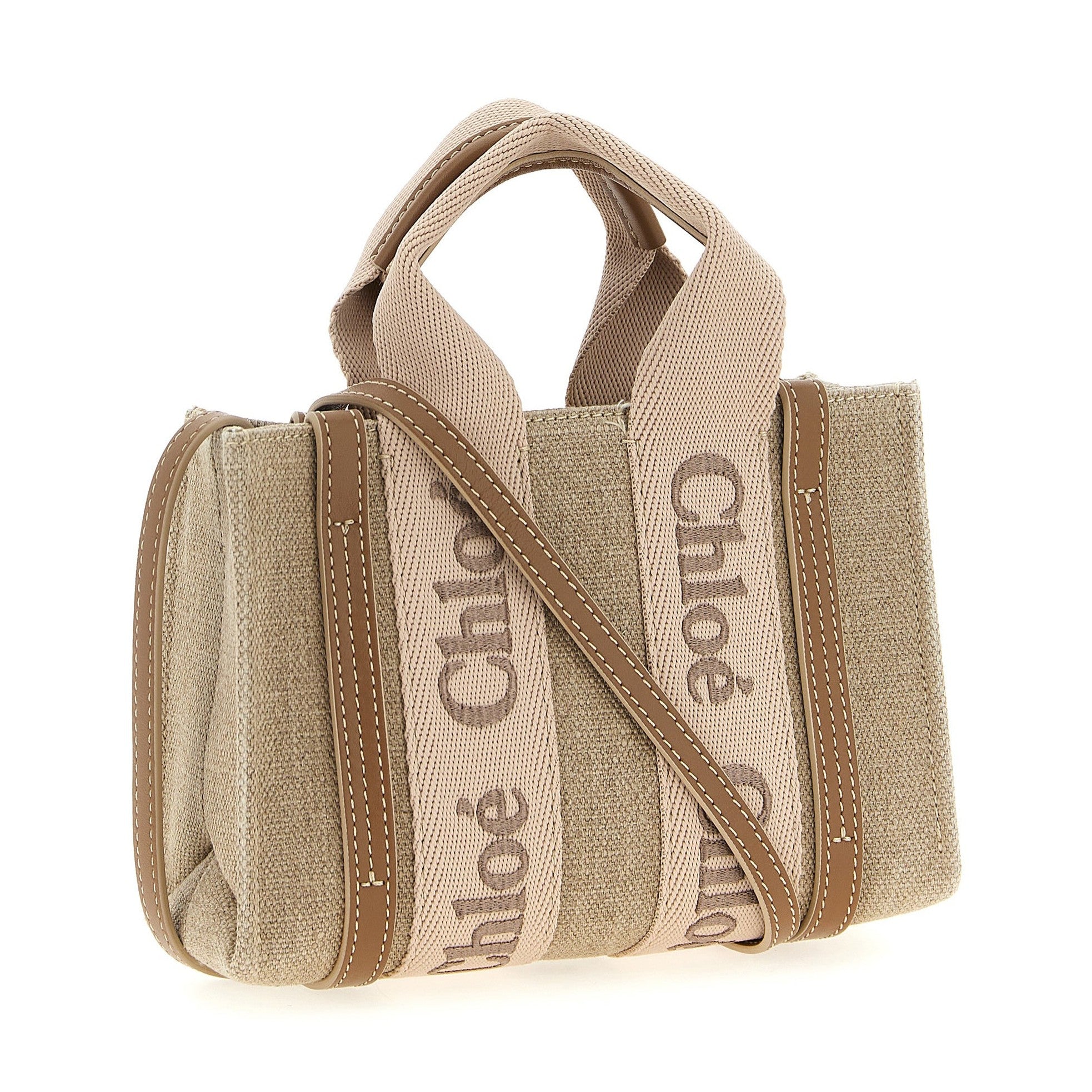 Chloé Multicolor Linen Handbag