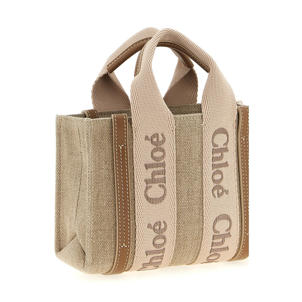 Chloé Multicolor Linen Handbag