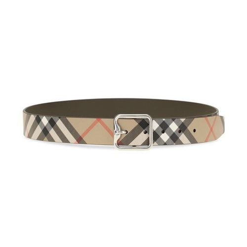 Burberry Beige Calf Leather Bos Taurus Regular Belt