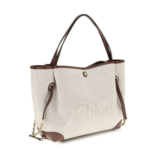 Chloé Beige Cotton Shoulder Bag