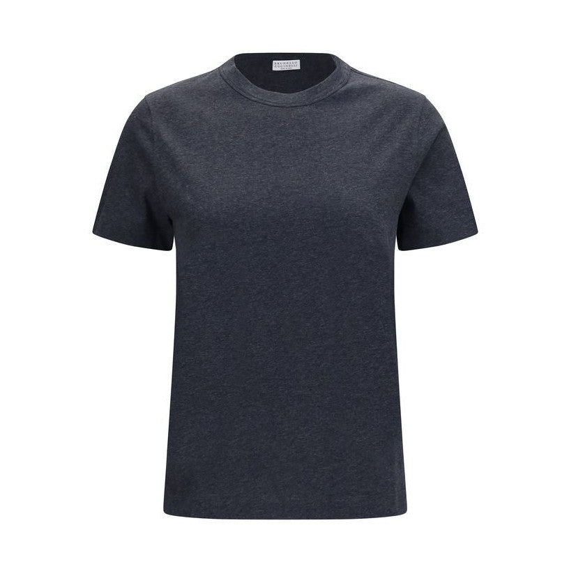 Brunello Cucinelli Gray Cotton T-Shirt