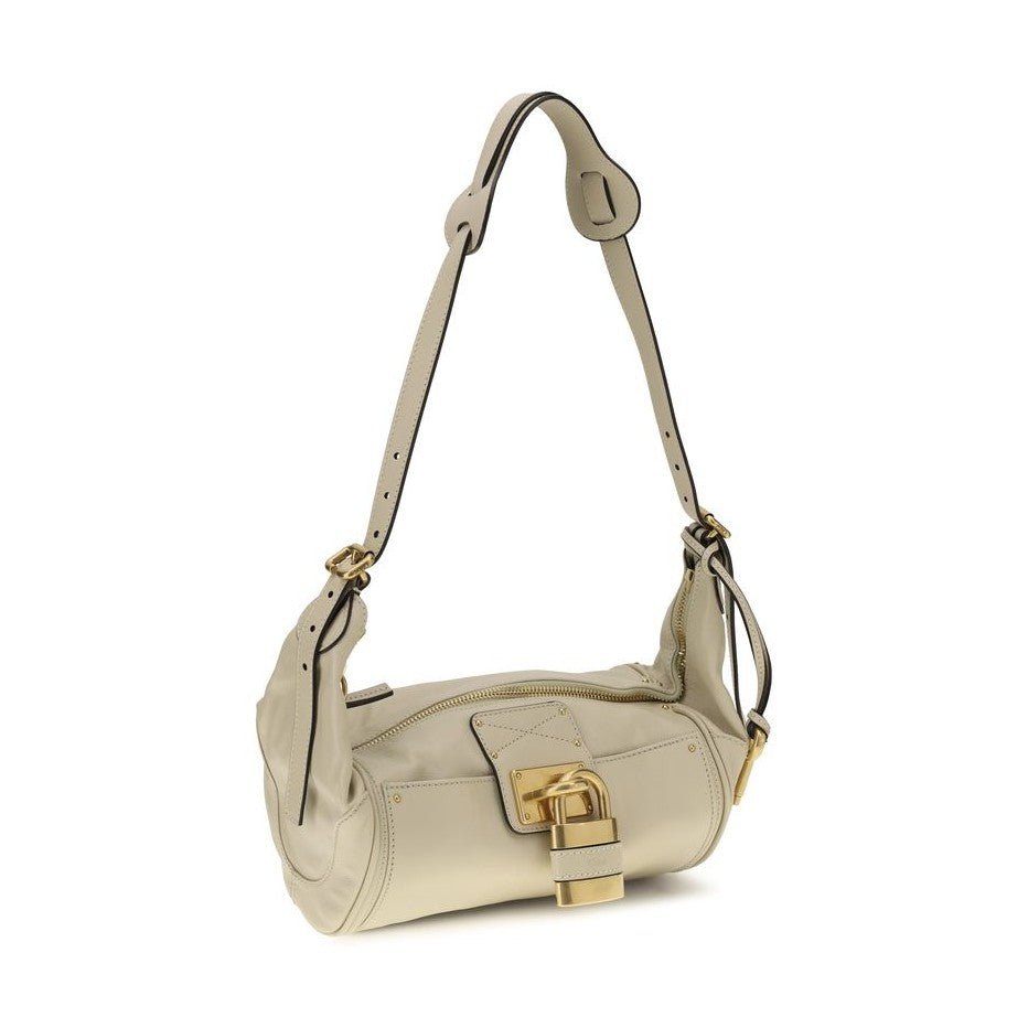 Chloé Beige Calf Leather Bos Taurus Shoulder Bag