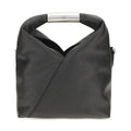 MM6 Black Calf Leather Bos Taurus Shoulder Bag